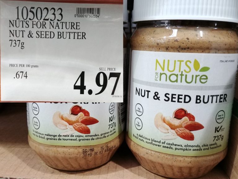 1050223 NUTS FOR NATURE NUT SEED BUTTER 737G 4 97 Costco East Fan Blog