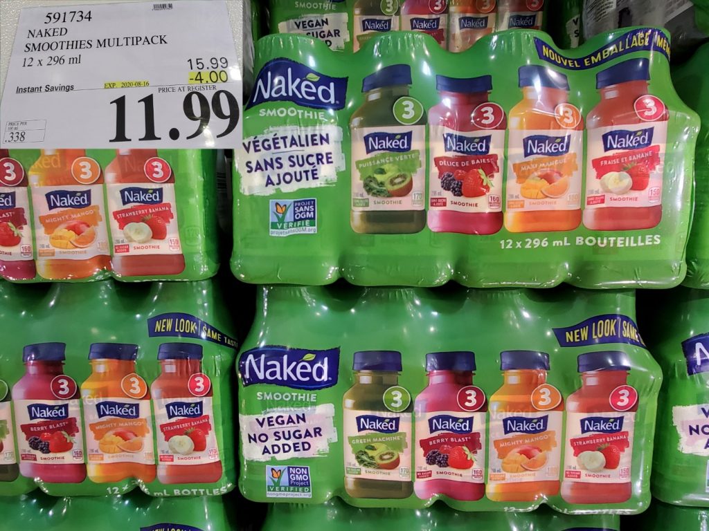 591734 NAKED SMOOTHIES MULTIPACK 12 X 296 ML 4 00 INSTANT SAVINGS