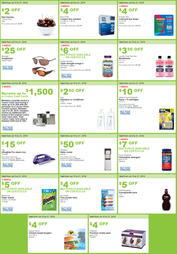 Costco Flyer sales July 15 - 21 2019