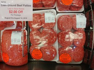 Lean ground beef patties