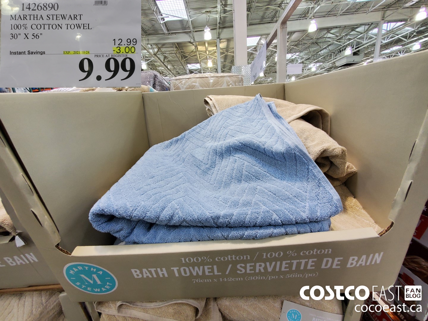 14268990 martha stewart 100 cotton towel 30 x 56 12 99 - Costco East Fan  Blog