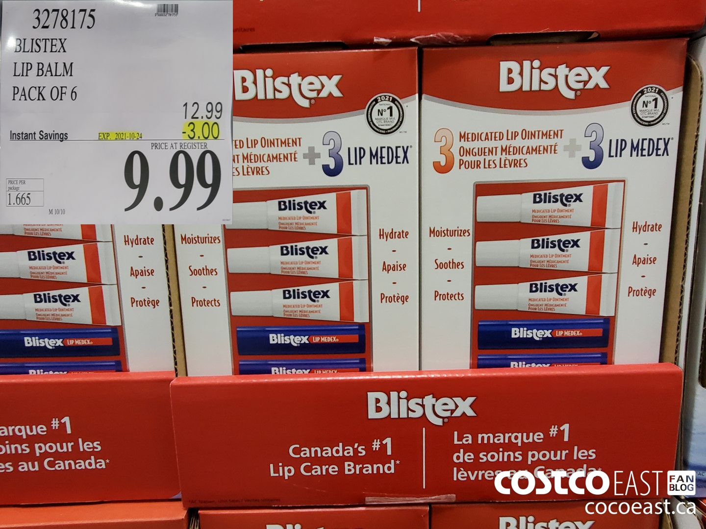 3278175 BLISTEX LIP BALM PACK OF 6 ($3.00 INSTANT SAVINGS EXPIRES ON 2021-10-24) $9.99