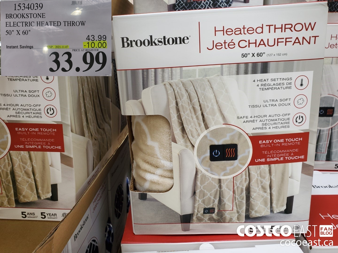 Heated throw costco canada new arrivals