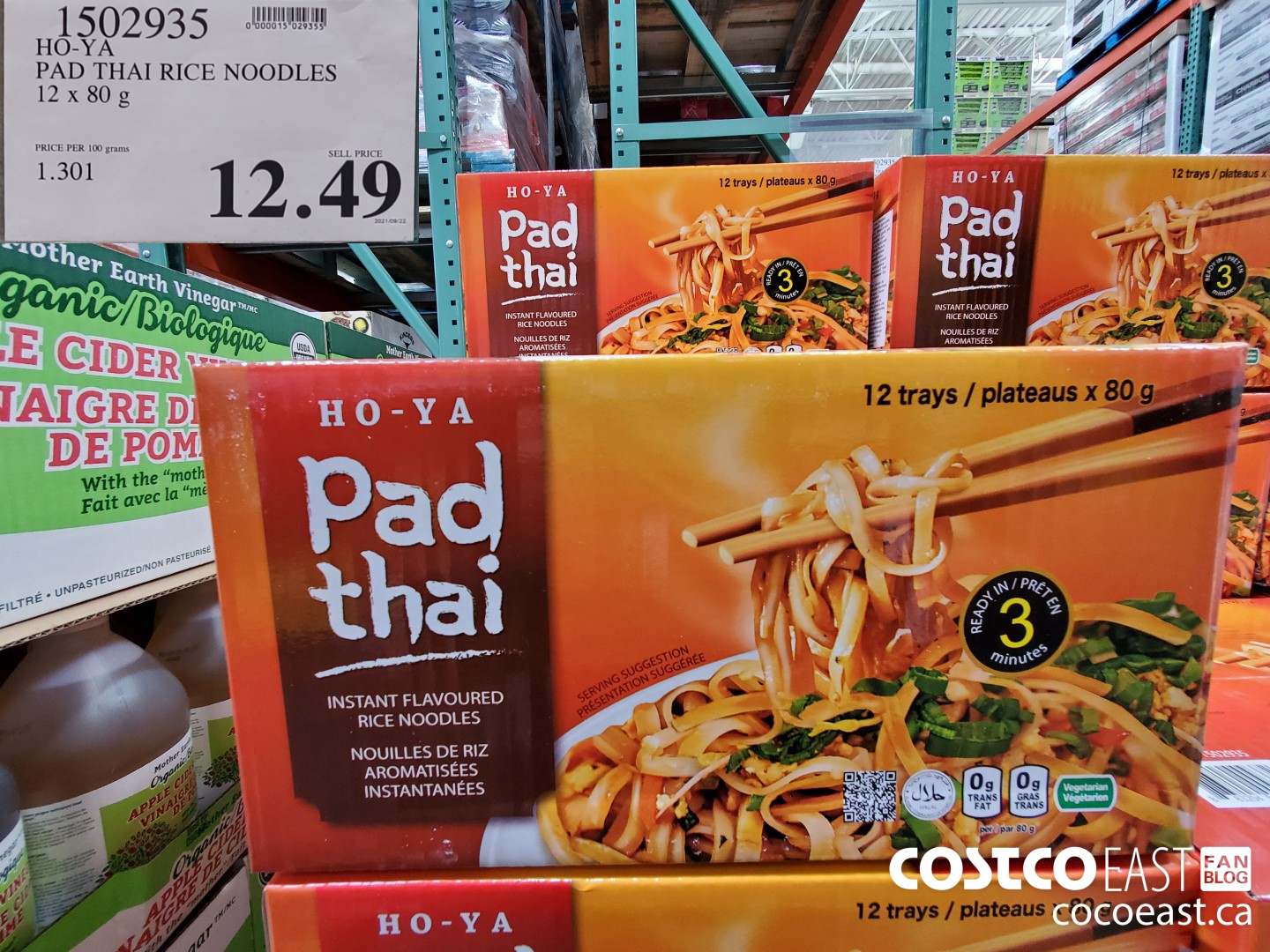 1502935 HO-YA PAD THAI RICE NOODLES 12 x 80 g $12.49