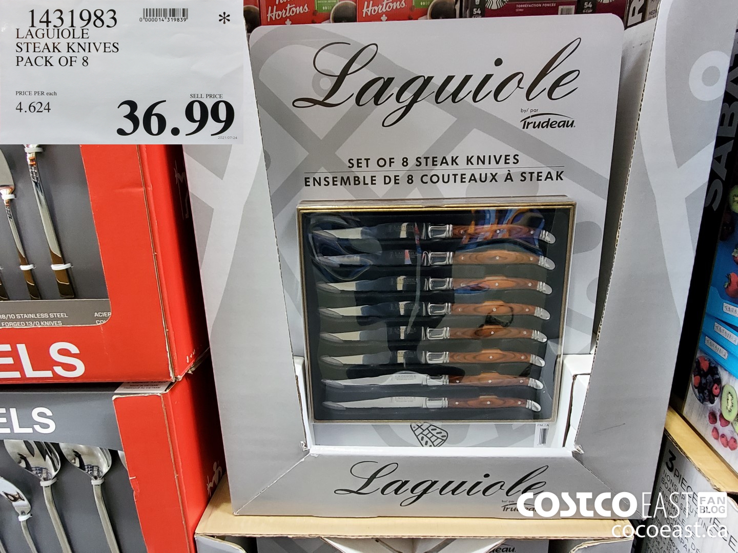 1431983 LAGUIOLE STEAK KNIVES PACK OF 8 $36.99