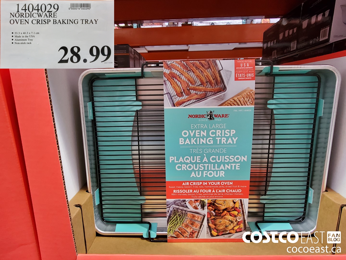 1404029 NORDICWARE OVEN CRISP BAKING TRAY 27 99 - Costco East Fan Blog