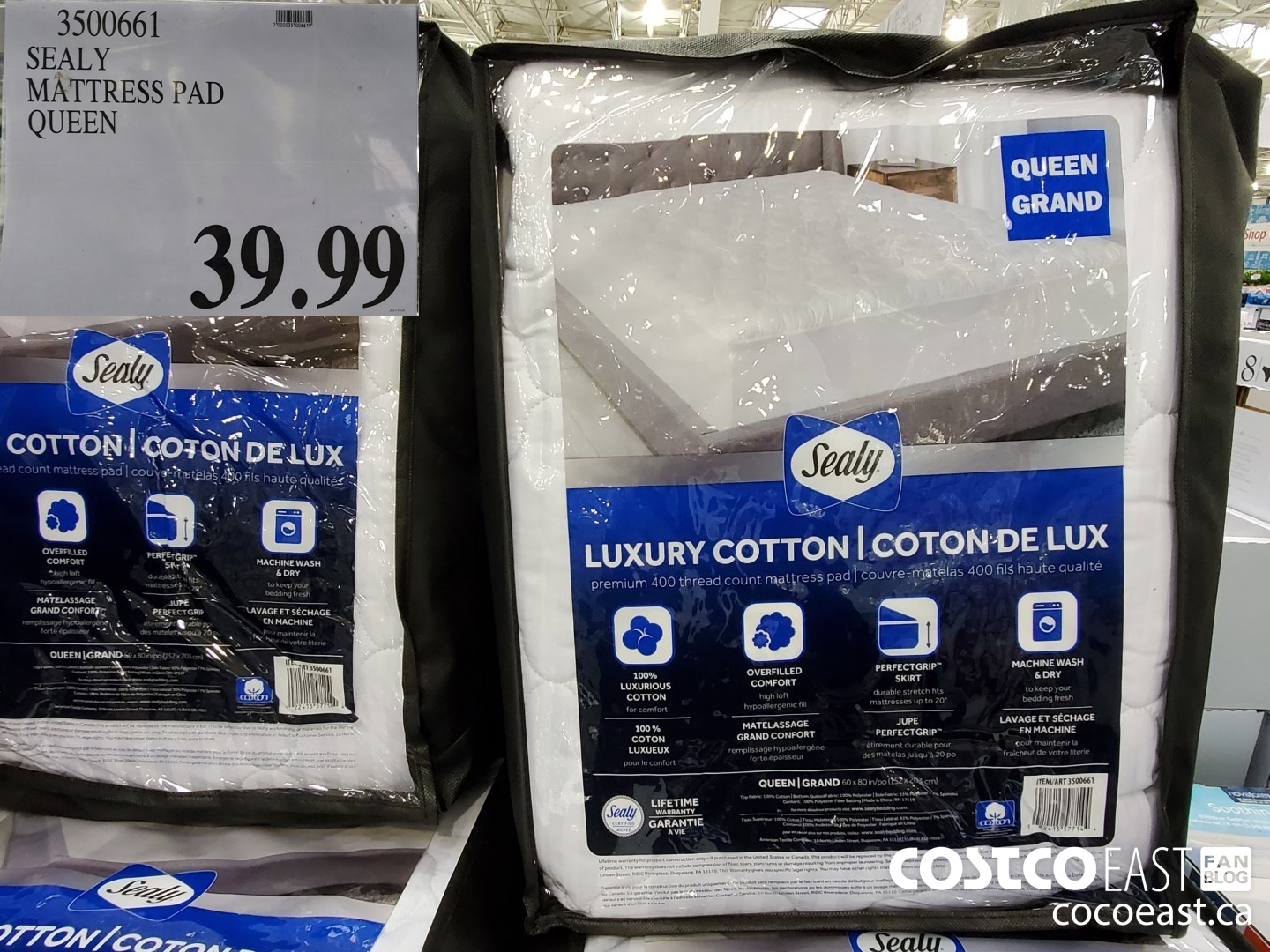 sealy mattress pad costco