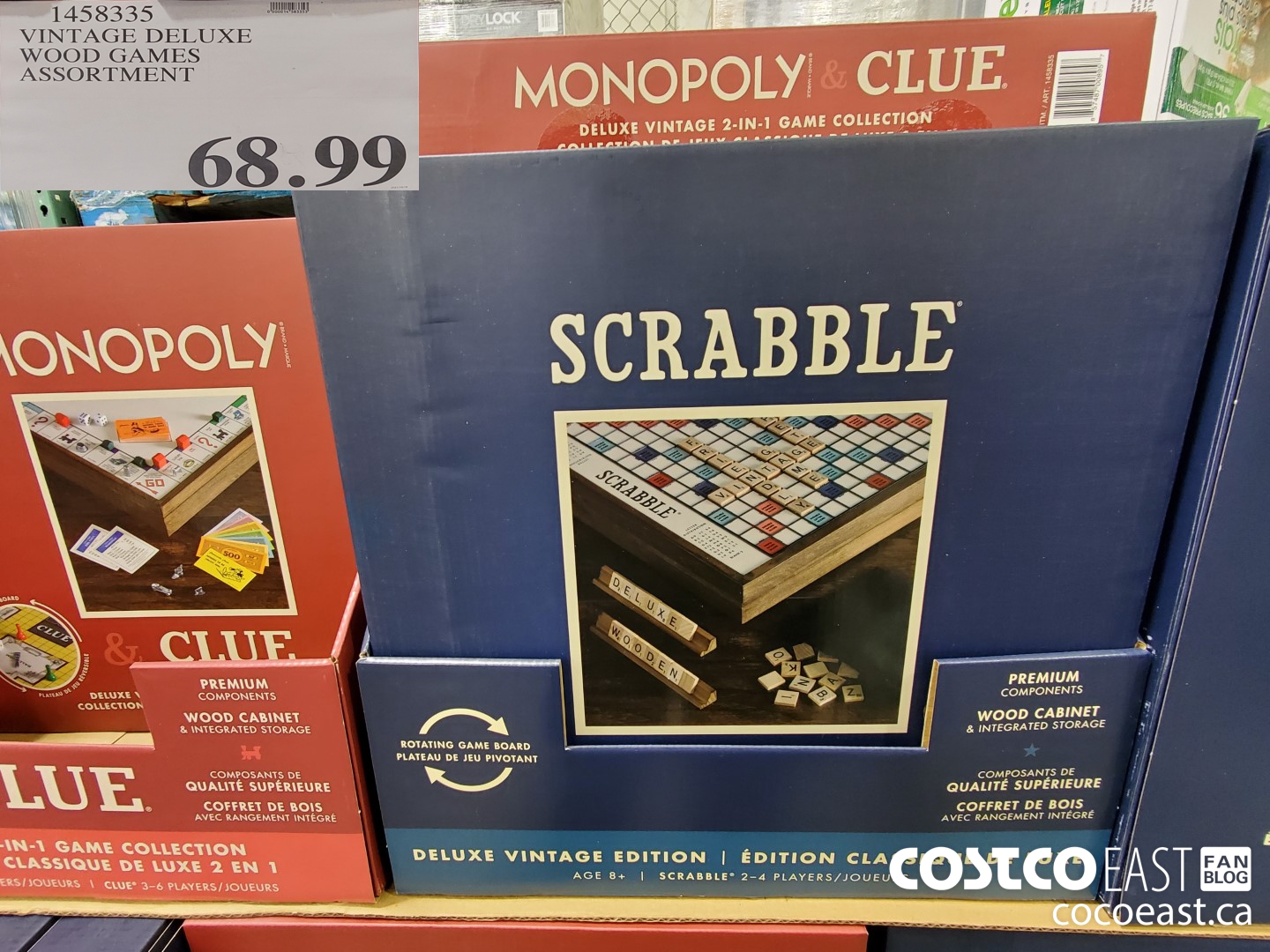 1458335 VINTAGE DELUXE WOOD GAMES ASSORTMENT $68.99