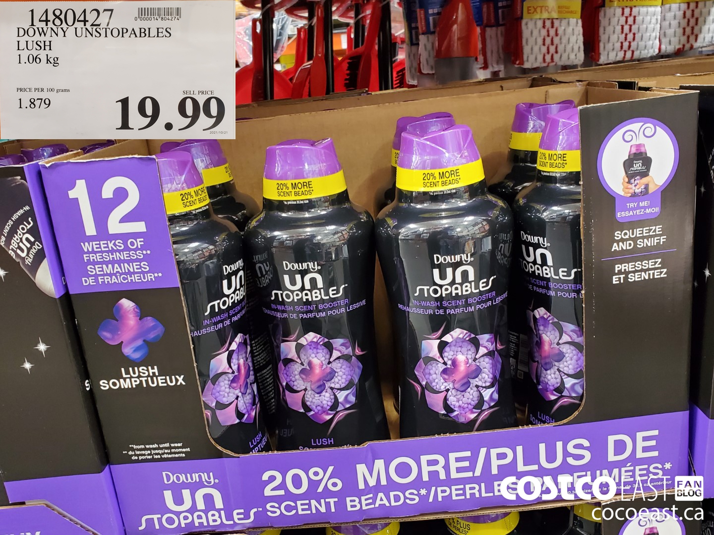 1480427 DOWNY UNSTOPPABLES LUSH 1.06KG $19.99