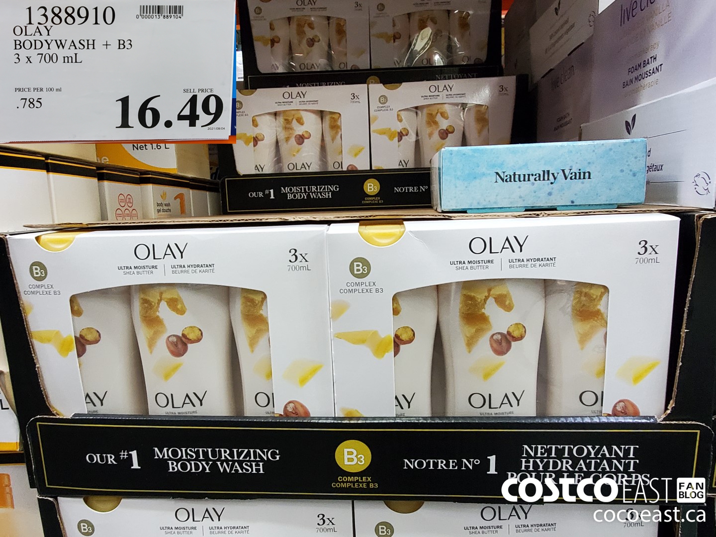 1388910 OLAY BODYWASH + B3 3 X 700 ML $16.49