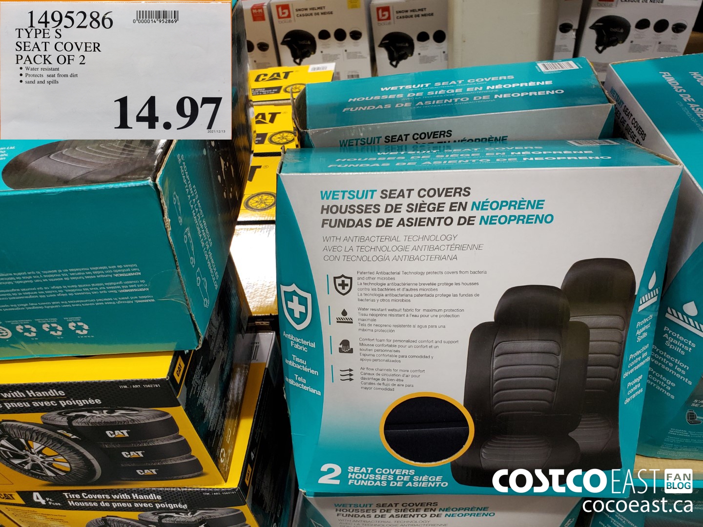 1495286 TYPE S SEAT COVER PACK OF 2 $14.97