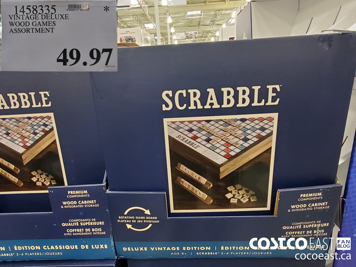 1458335 VINTAGE DELUXE WOOD GAMES ASSORTMENT $49.97