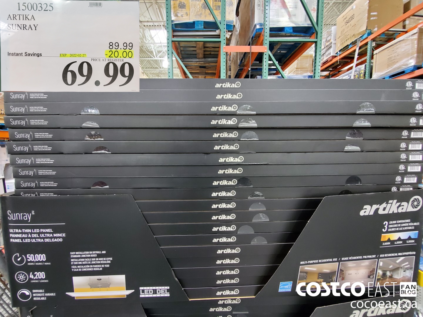 1500325 ARTIKA SUNRAY ($20.00 INSTANT SAVINGS EXPIRES ON 2022-02-27) $69.99