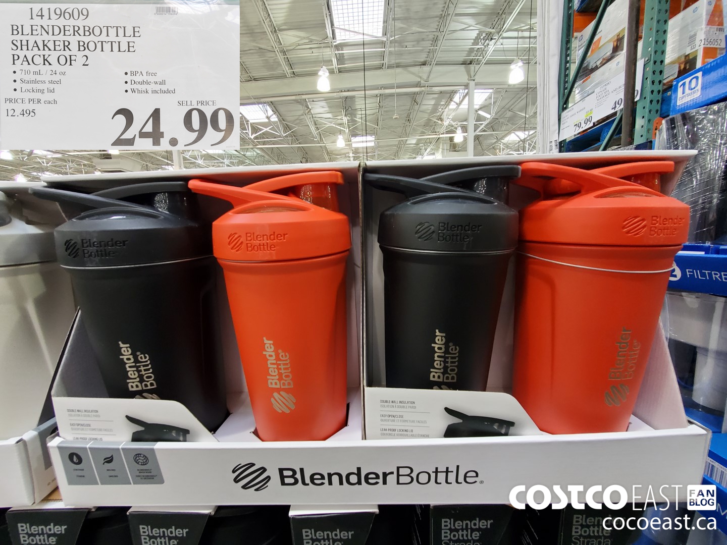 1419609 BLENDERBOTTLE SHAKER BOTTLE PACK OF 2 24 99 - Costco East