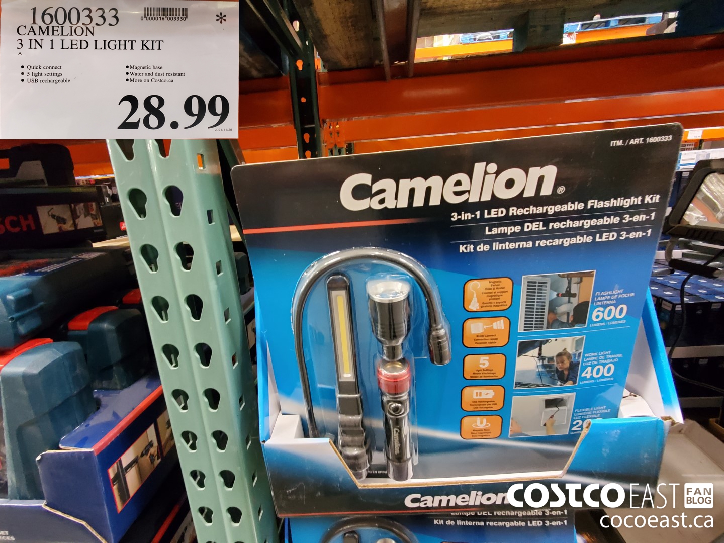 1600333 CAMELION 3 IN 1 LED LIGHT KIT  $28.99