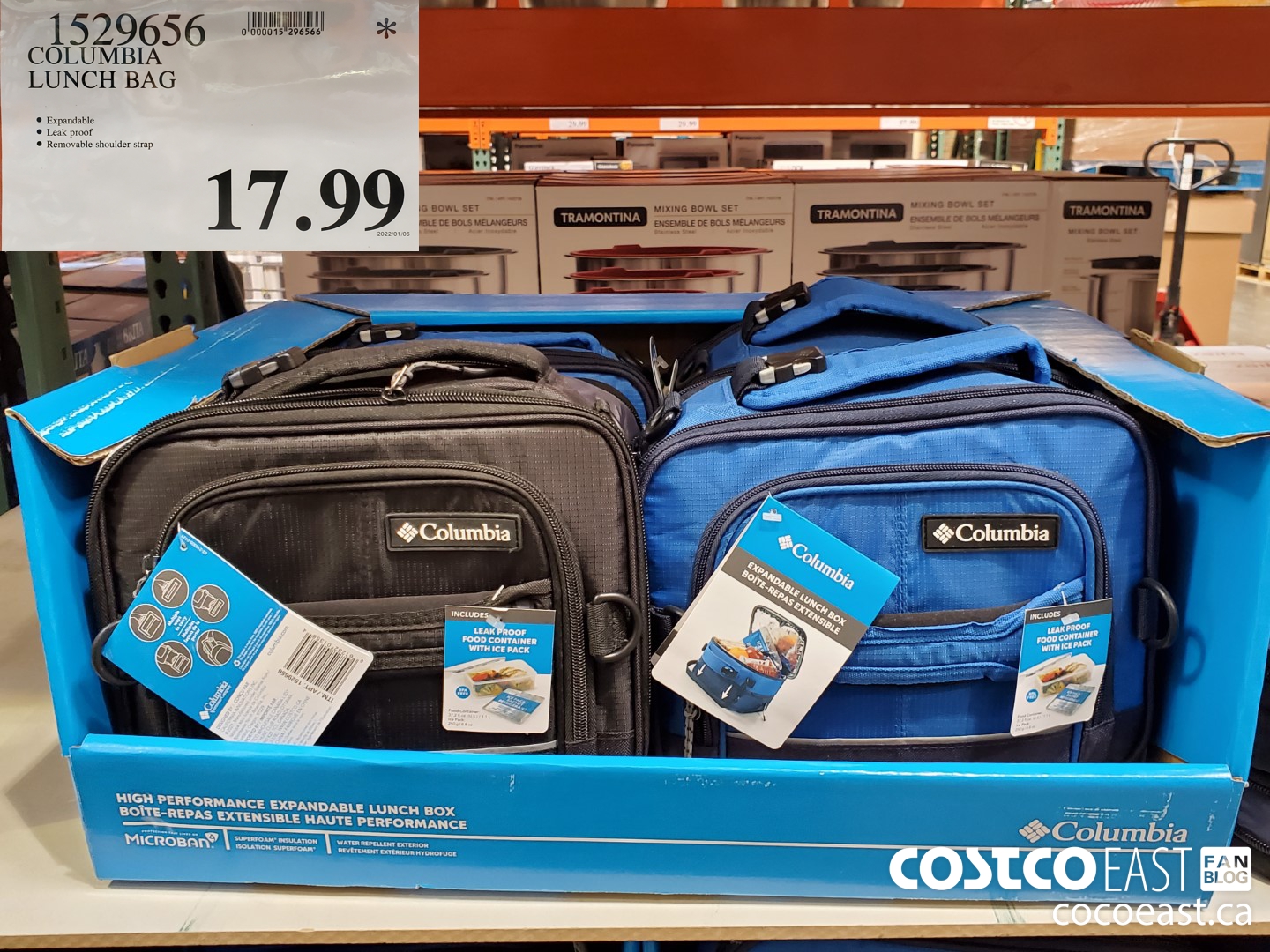 1529656 COLUMBIA LUNCH BAG $17.99