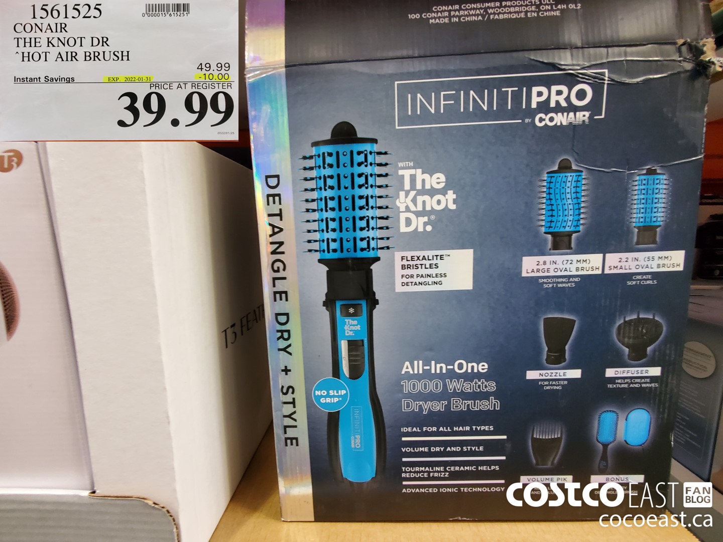 1561525 CONAIR THE KNOT DR HOT AIR BRUSH ($10.00 INSTANT SAVINGS EXPIRES ON 2022-01-31) $39.99