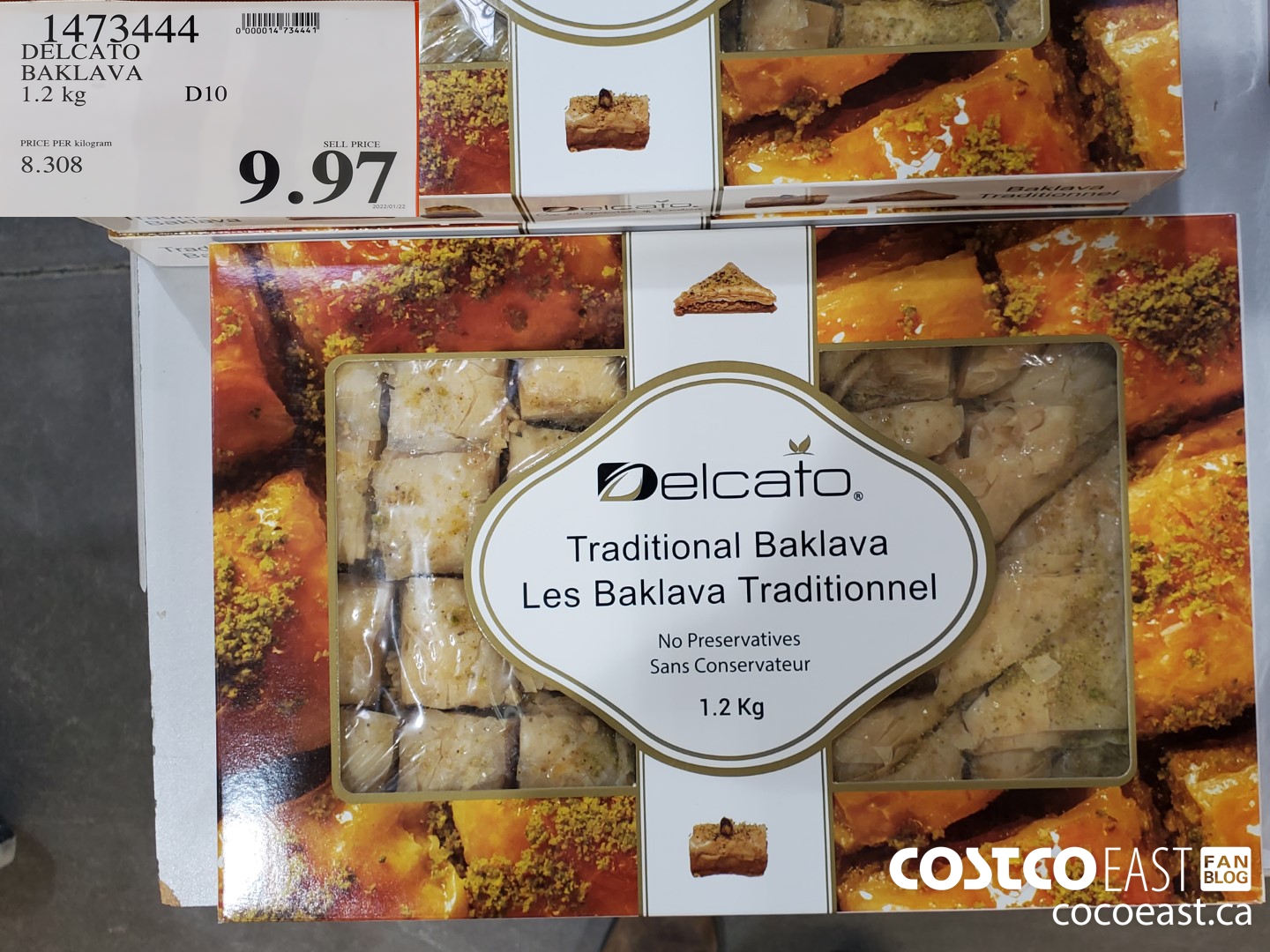 1473444 DELCATO BAKLAVA 1.2 KG $9.97