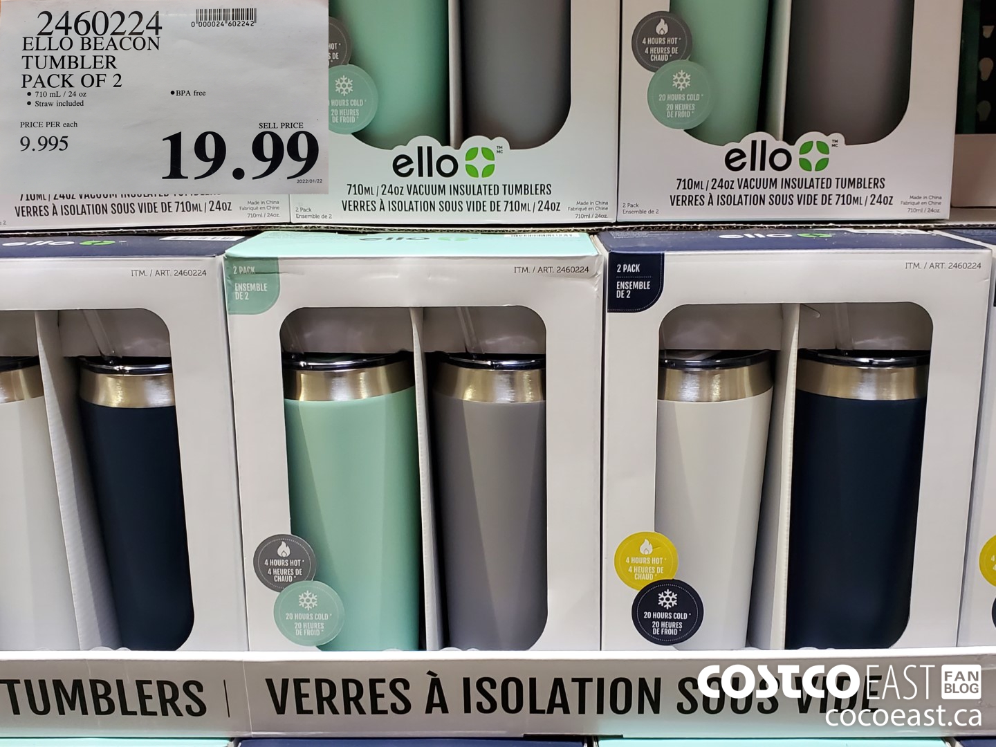 2460224 ELLO BEACON TUMBLER PACK OF 2 $19.99