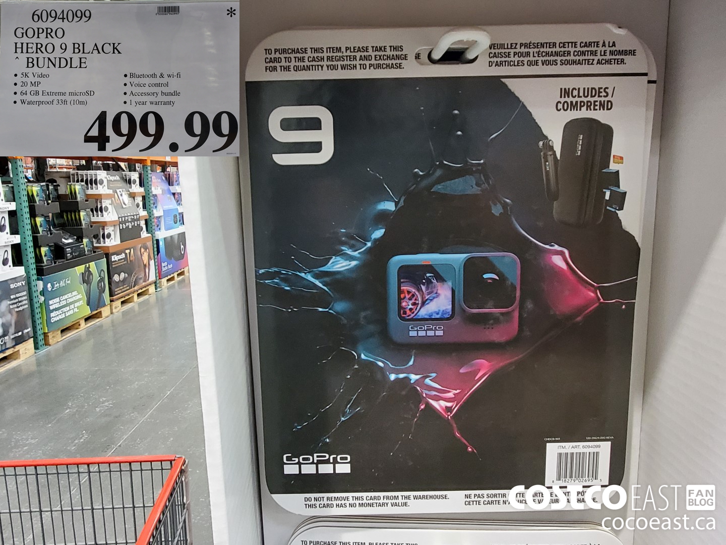 6094099 GOPRO HERO 9 BLACK BUNDLE $499.99