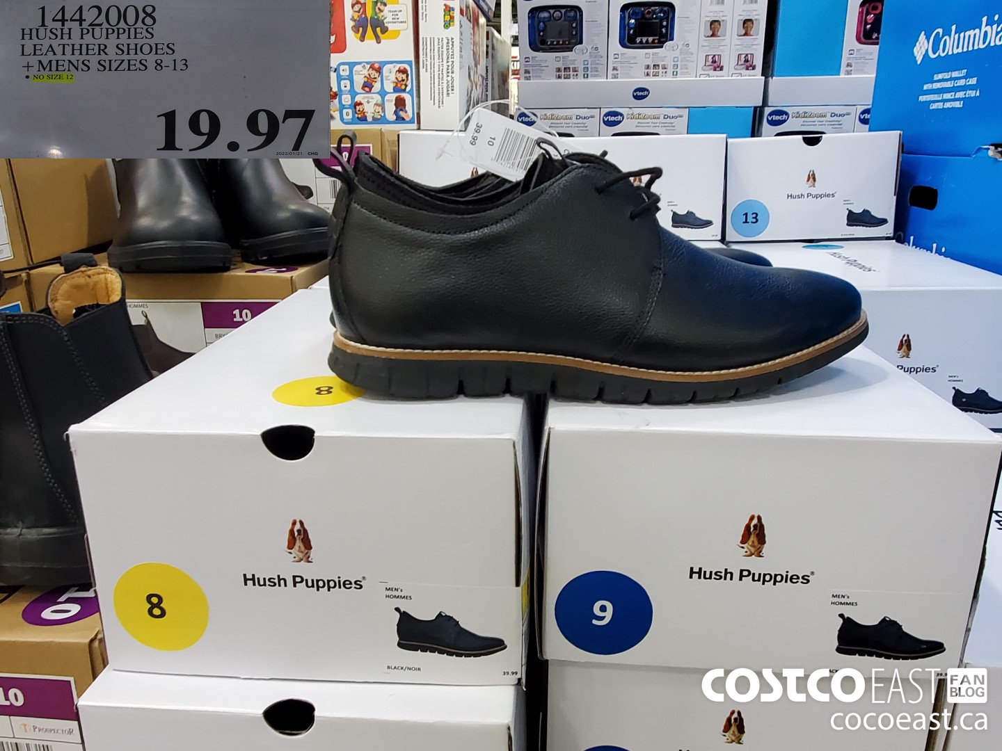 1442008 HUSH PUPPIES LEATHER SHOES +MENS SIZES 8-13 $19.97