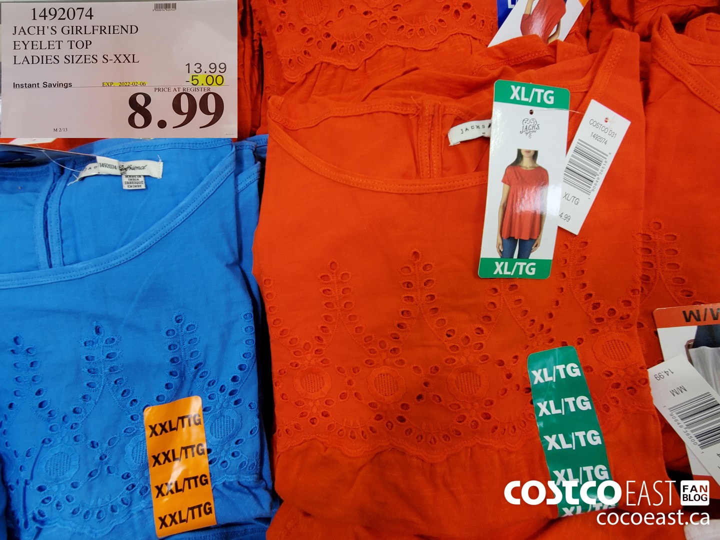 1492074 JACH'S GIRLFRIEND EYELET TOP LADIES SIZES S-XXL ($5.00 INSTANT SAVINGS EXPIRES ON 2022-02-06) $8.99