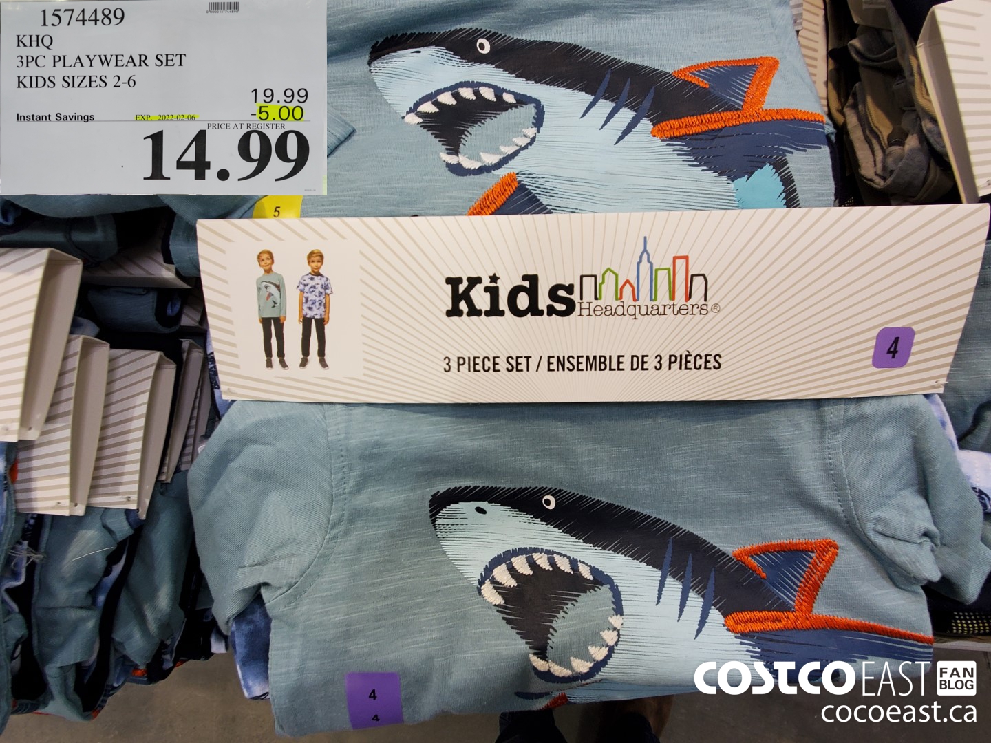 1574489 KHQ 3PC PLAYWEAR SET KIDS SIZES 2-6 ($5.00 INSTANT SAVINGS EXPIRES ON 2022-02-06) $14.99