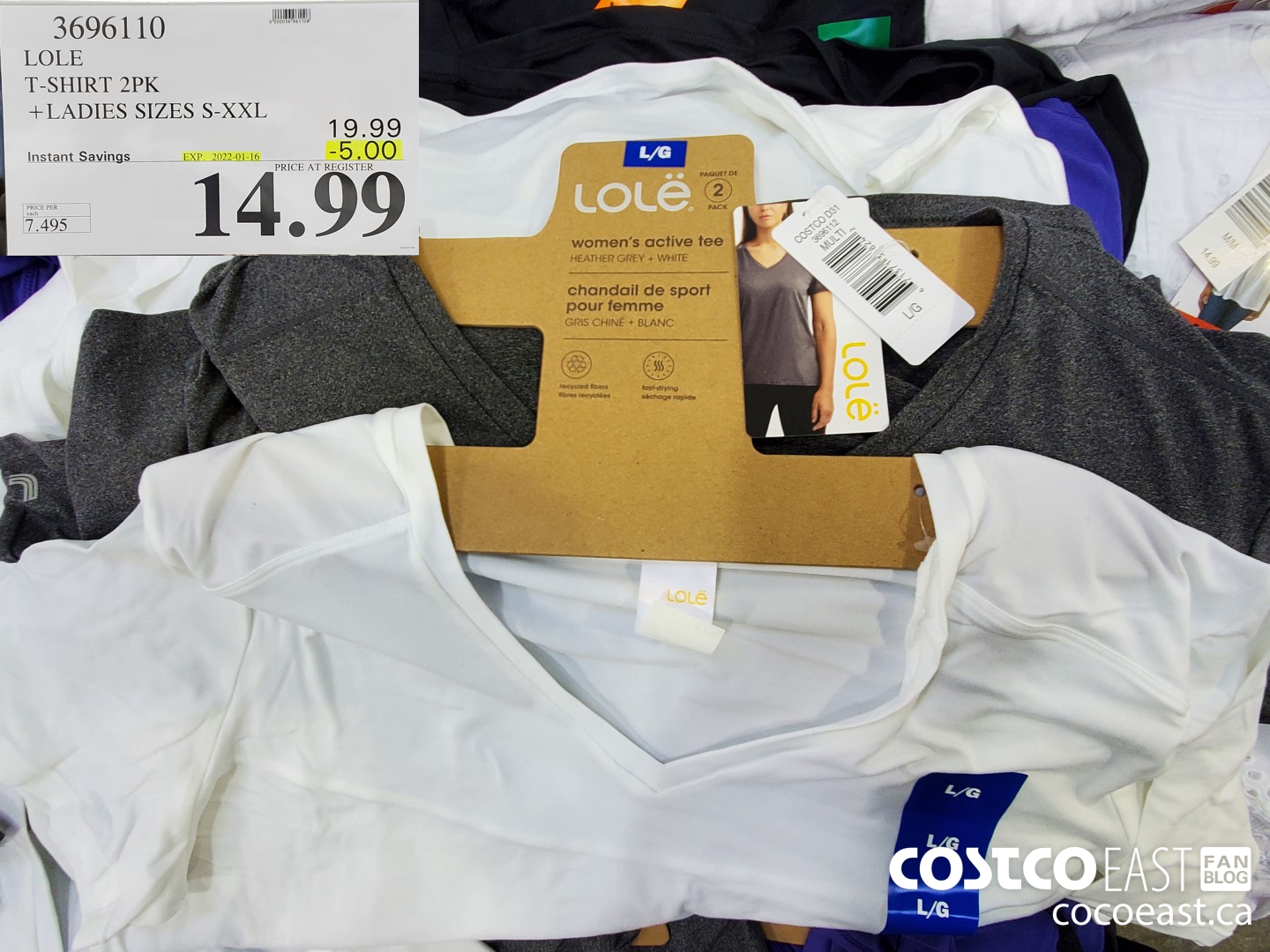 1805051 MONDETTA T SHIRT 2PK LADIES SIZES XS XXL 2022 0522 4 00 INSTANT  SAVINGS 12 99 - Costco East Fan Blog