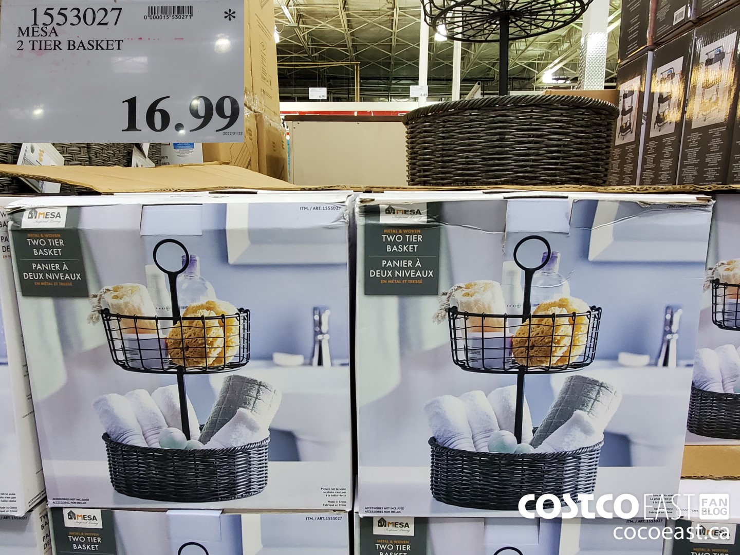 1553027 MESA 2 TIER BASKET $16.99