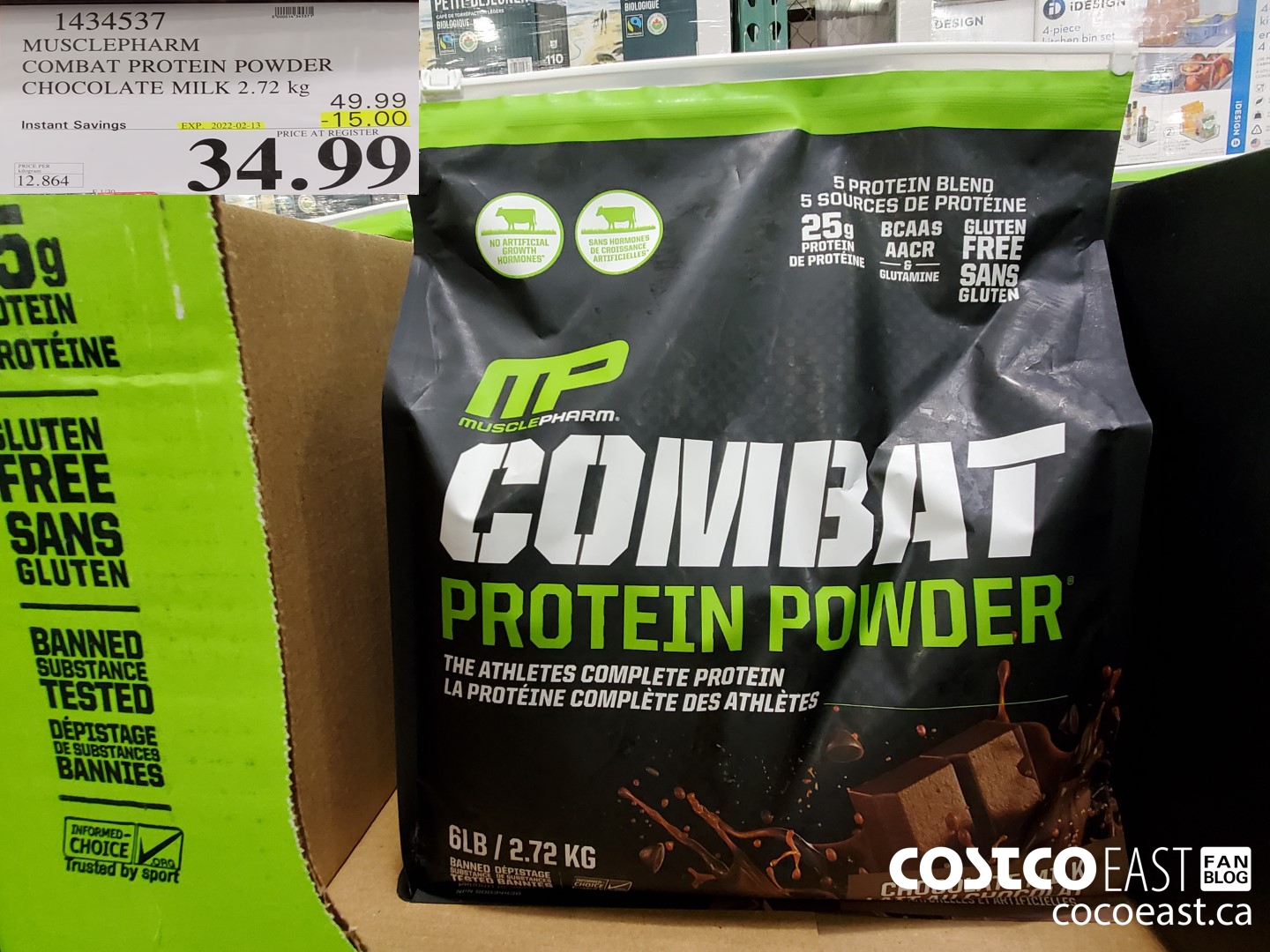 1434537 MUSCLEPHARM COMBAT PROTEIN POWDER CHOCOLATE MILK 2.72 kg ($15.00 INSTANT SAVINGS EXPIRES ON 2022-02-13) $34.99