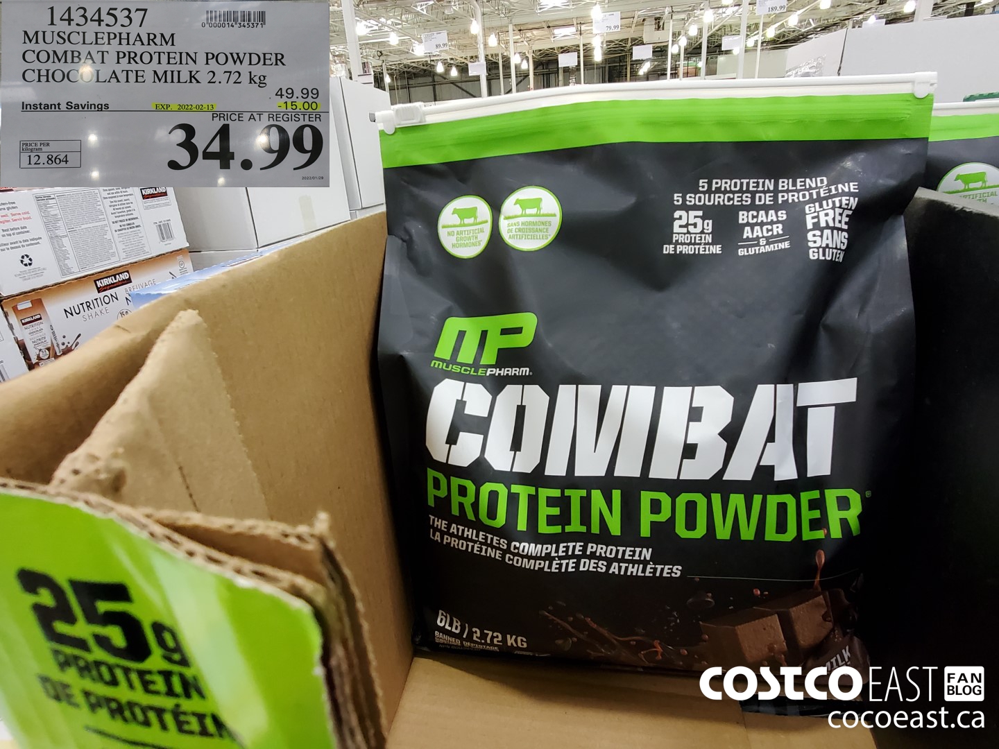 1434537 MUSCLEPHARM COMBAT PROTEIN POWDER CHOCOLATE MILK 2.72 kg ($15.00 INSTANT SAVINGS EXPIRES ON 2022-02-13) $34.99