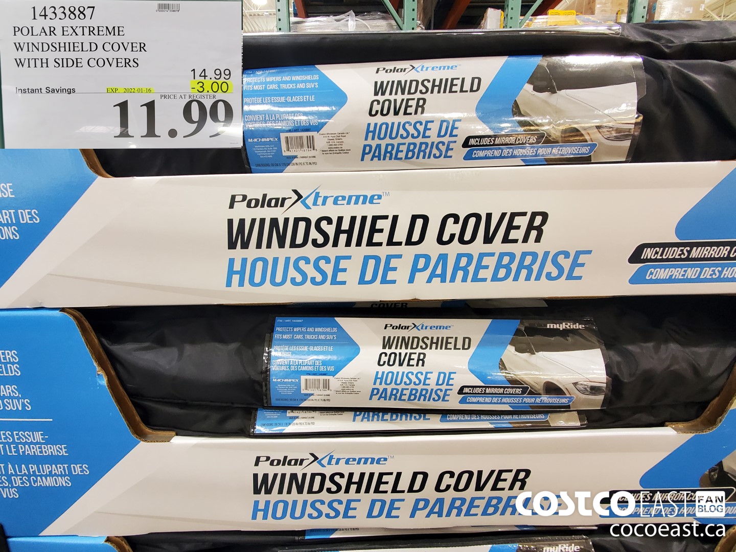1433887 POLAR EXTREME WINDSHIELD COVER WITH SIDE COVERS 9 97