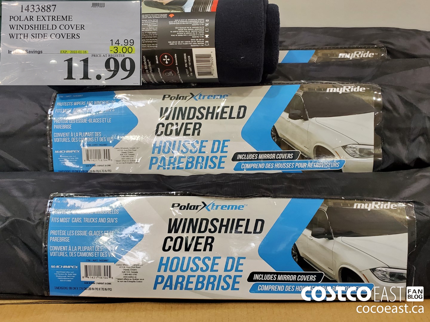 Costco] Polar Extreme Windshield Cover w/mirror covers - $4.97 -  RedFlagDeals.com Forums