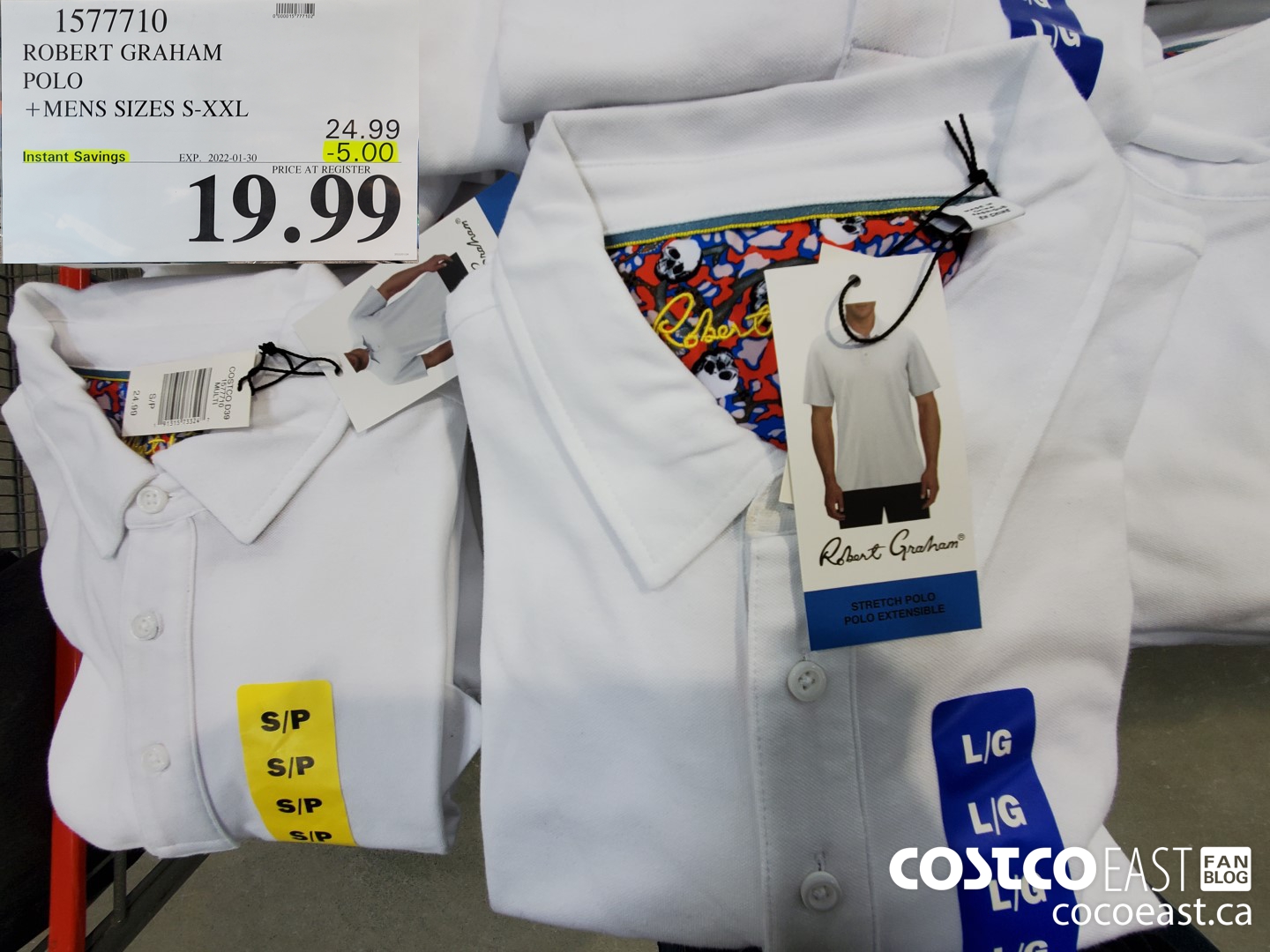 1577710 ROBERT GRAHAM POLO +MENS SIZES S-XXL ($5.00 INSTANT SAVINGS EXPIRES ON 2022-01-30) $19.99