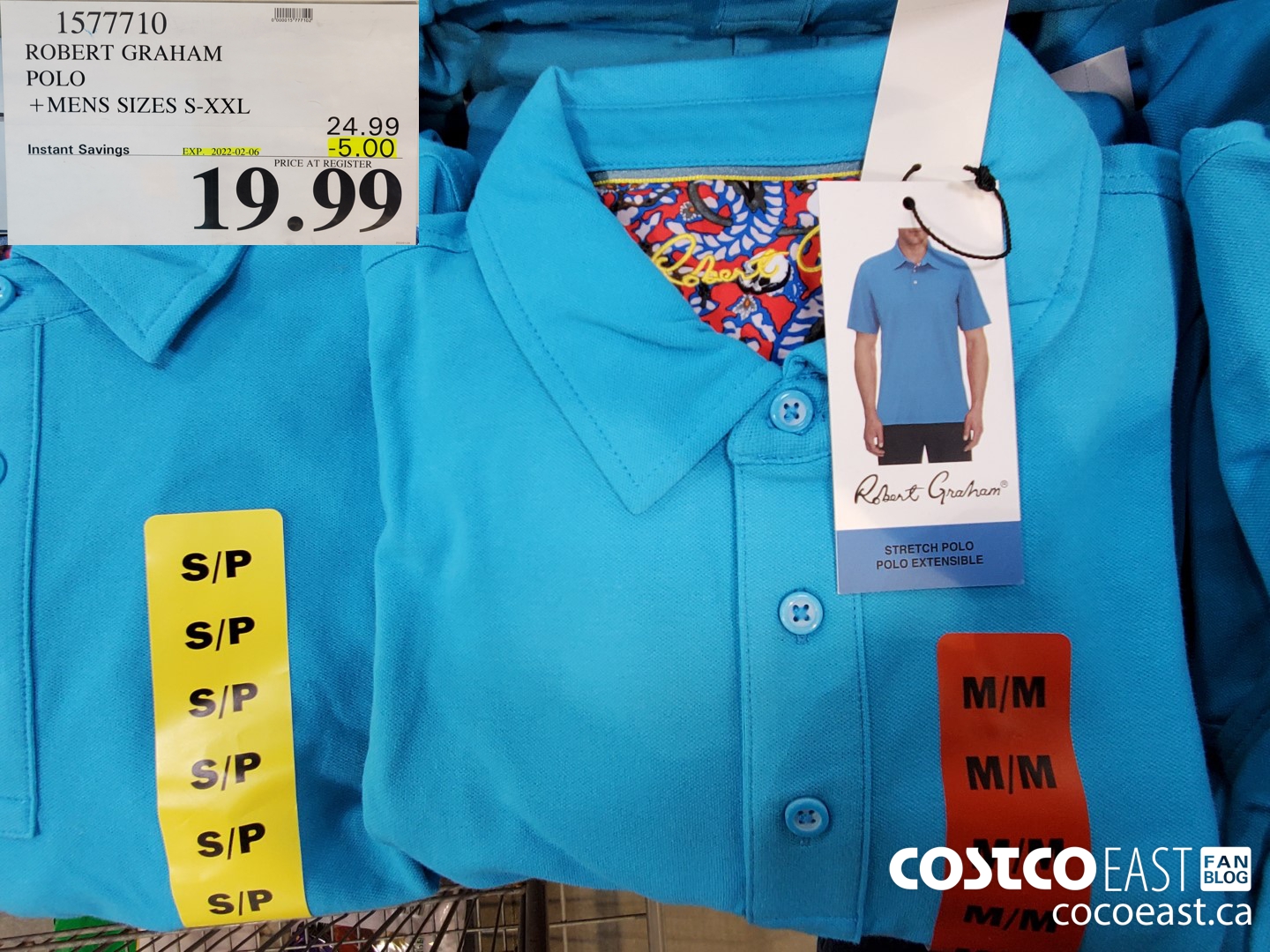 1577710 ROBERT GRAHAM POLO +MENS SIZES S-XXL ($5.00 INSTANT SAVINGS EXPIRES ON 2022-02-06) $19.99