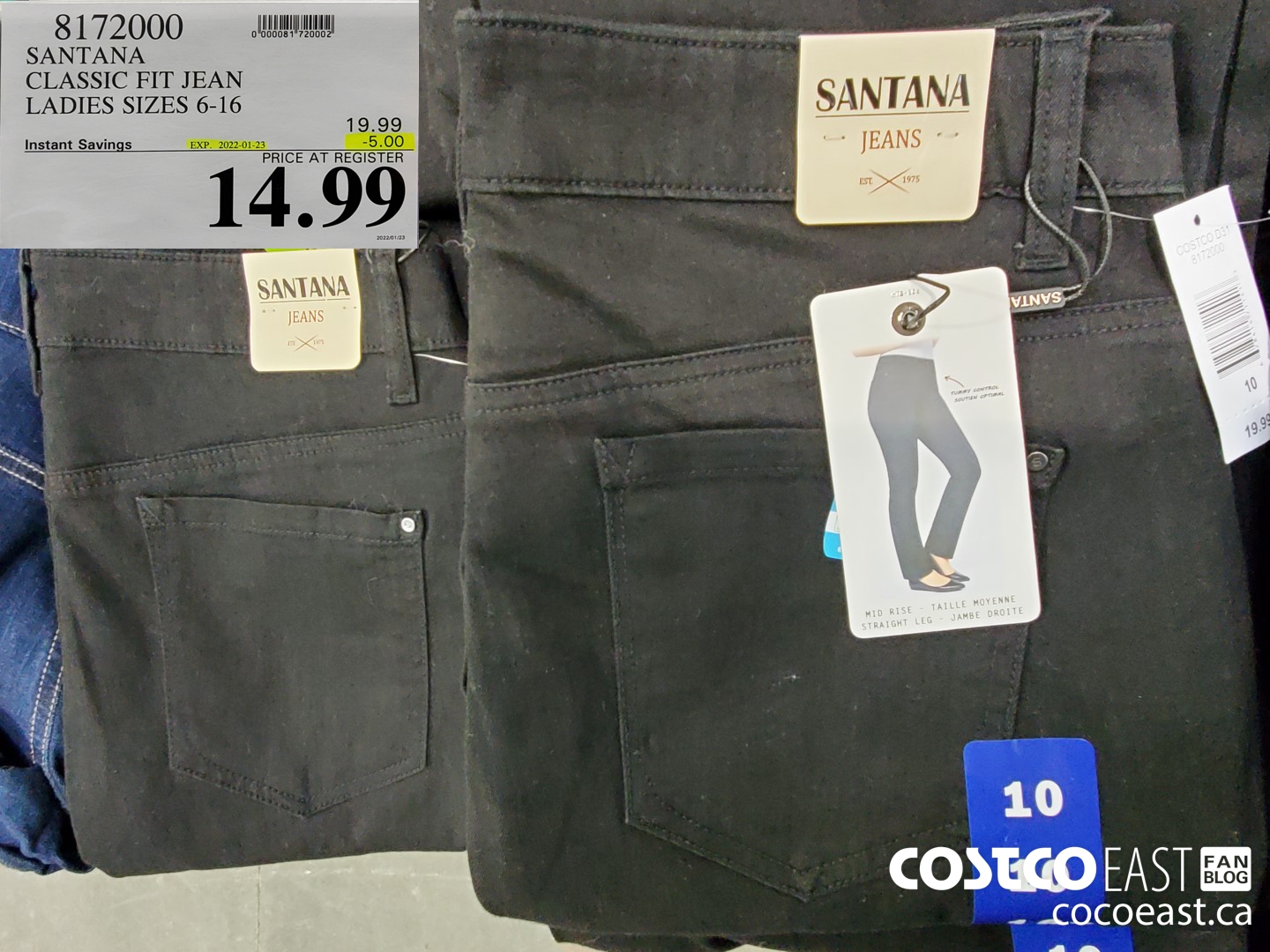 8172000 SANTANA CLASSIC FIT JEAN LADIES SIZES 6-16 ($5.00 INSTANT SAVINGS EXPIRES ON 2022-01-23) $14.99