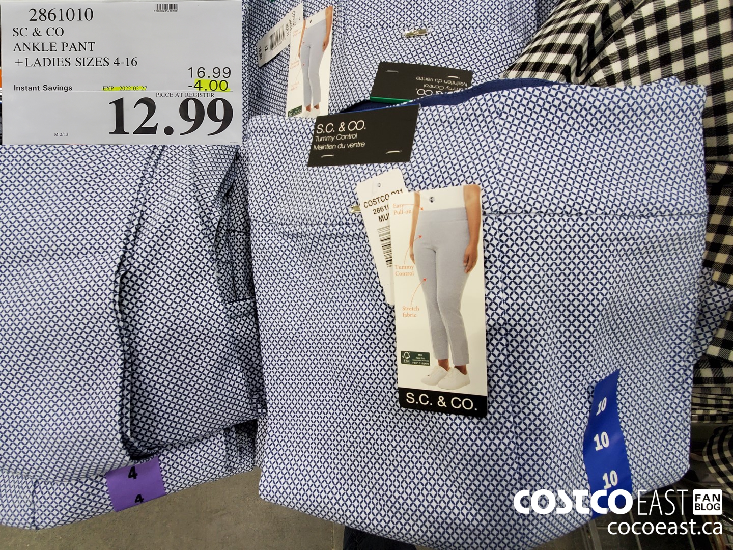 2861010 SC & CO ANKLE PANT +LADIES SIZES 4-16 ($4.00 INSTANT SAVINGS EXPIRES ON 2022-02-27) $12.99