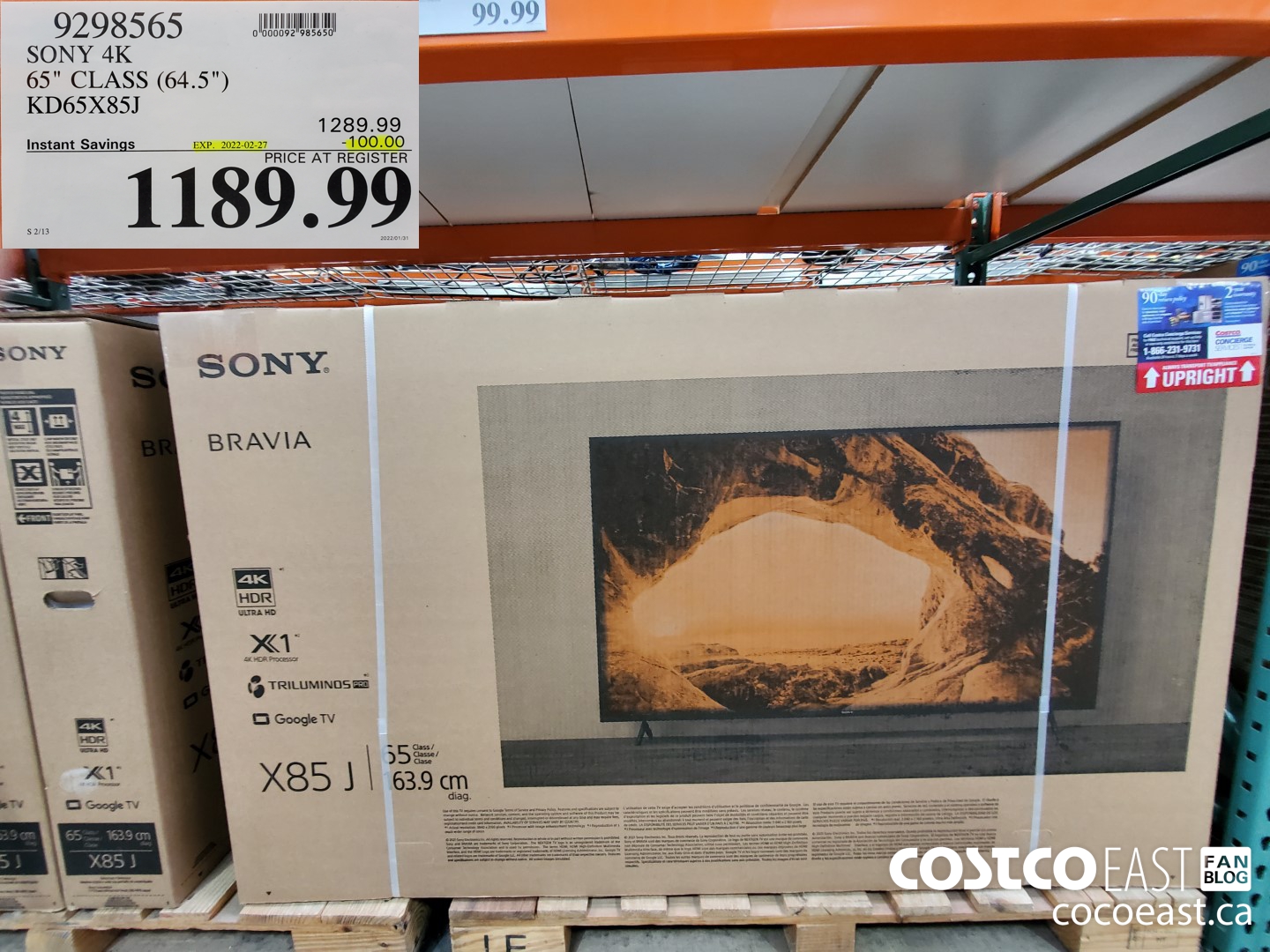 9298565 SONY 4K 65