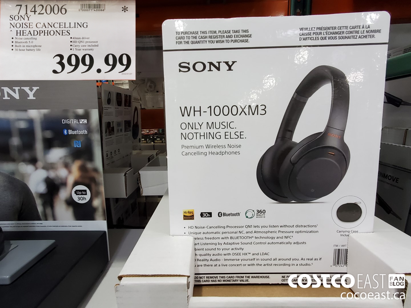 7142006 SONY NOISE CANCELLING HEADPHONES $399.99