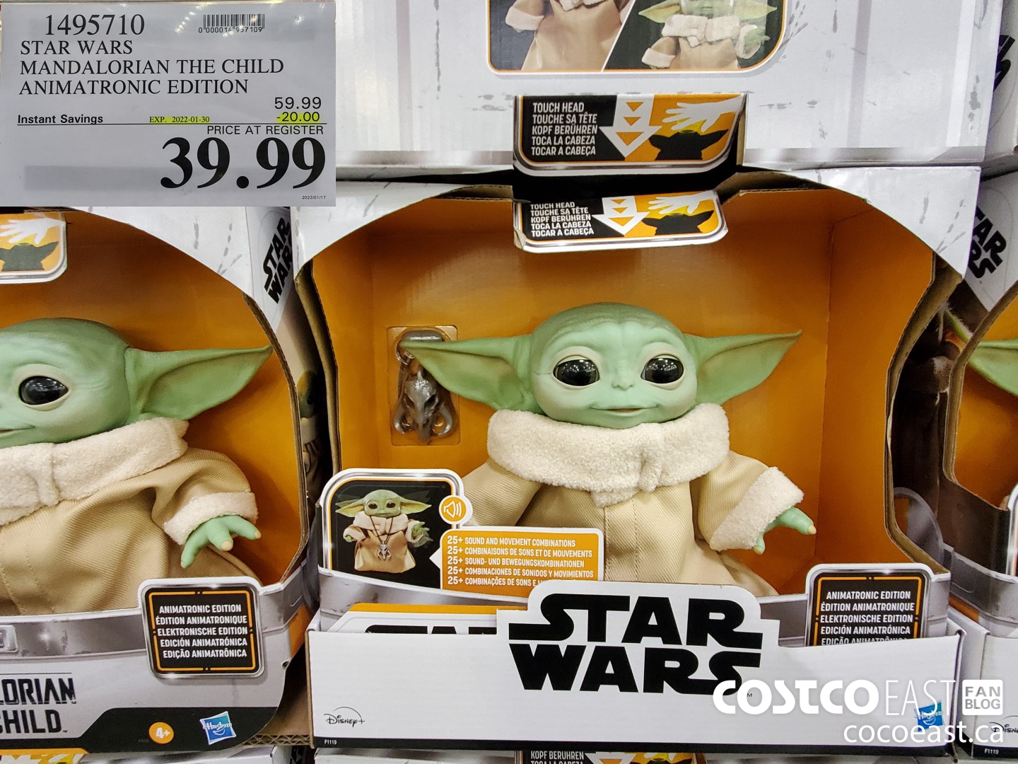 1495710 STAR WARS MANDALORIAN THE CHILD ANIMATRONIC EDITION ($20.00 INSTANT SAVINGS EXPIRES ON 2022-01-30) $39.99