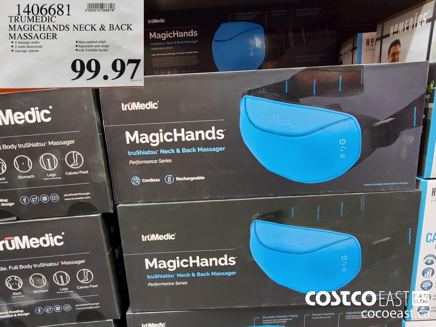 1406681 TRUMEDIC MAGICHANDS NECK & BACK MASSAGER  $99.97