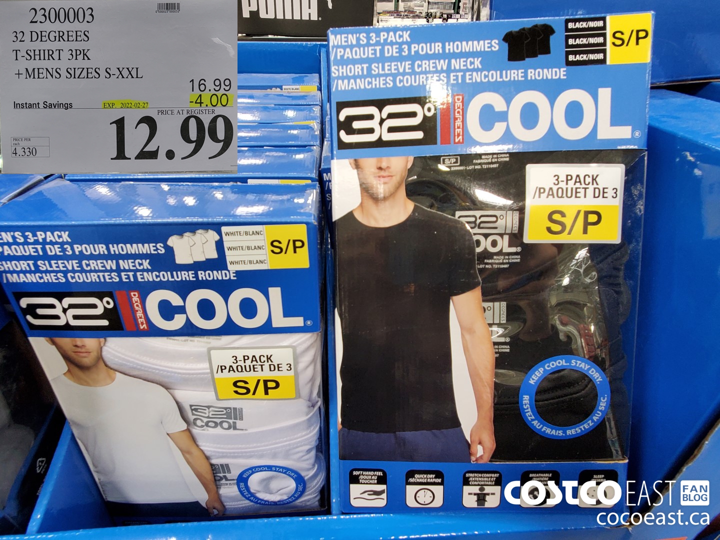 2300003 32 DEGREES T-SHIRT 3PK + MENS SIZES S-XXL ($4.00 INSTANT SAVINGS EXPIRES ON 2022-02-27) $12.99
