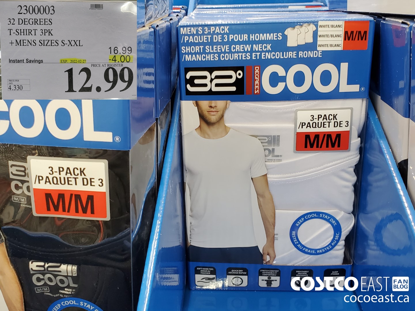 2300003 32 DEGREES T-SHIRT 3PK + MENS SIZES S-XXL ($4.00 INSTANT SAVINGS EXPIRES ON 2022-02-27) $12.99