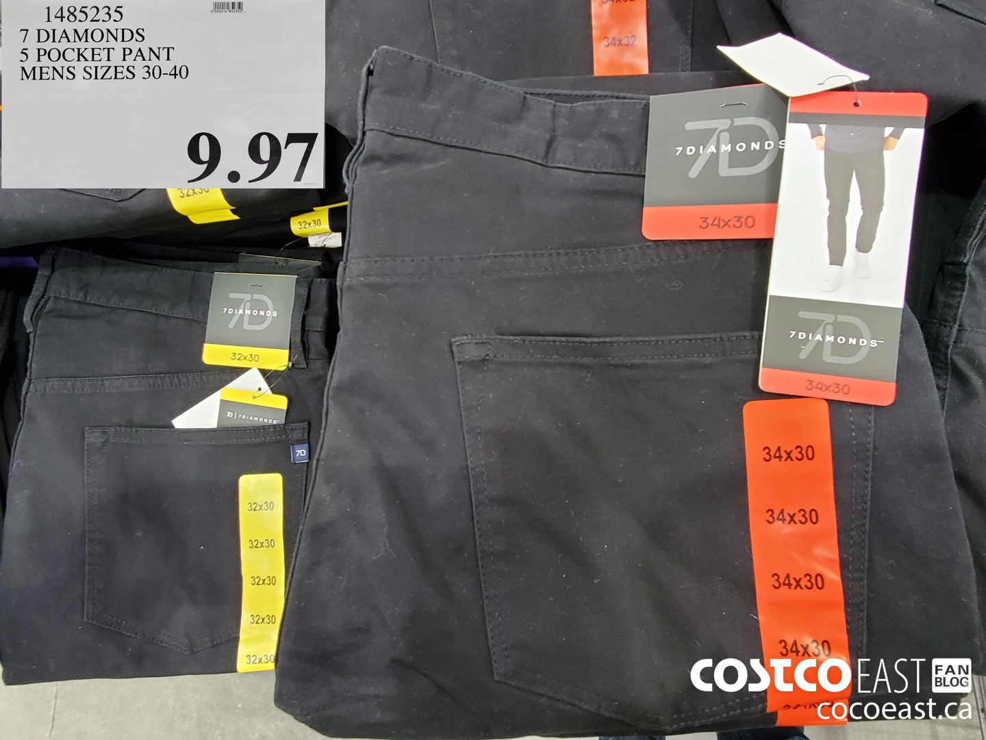 1485235 7 DIAMONDS 5 POCKET PANT MENS SIZES 30-40 $9.97