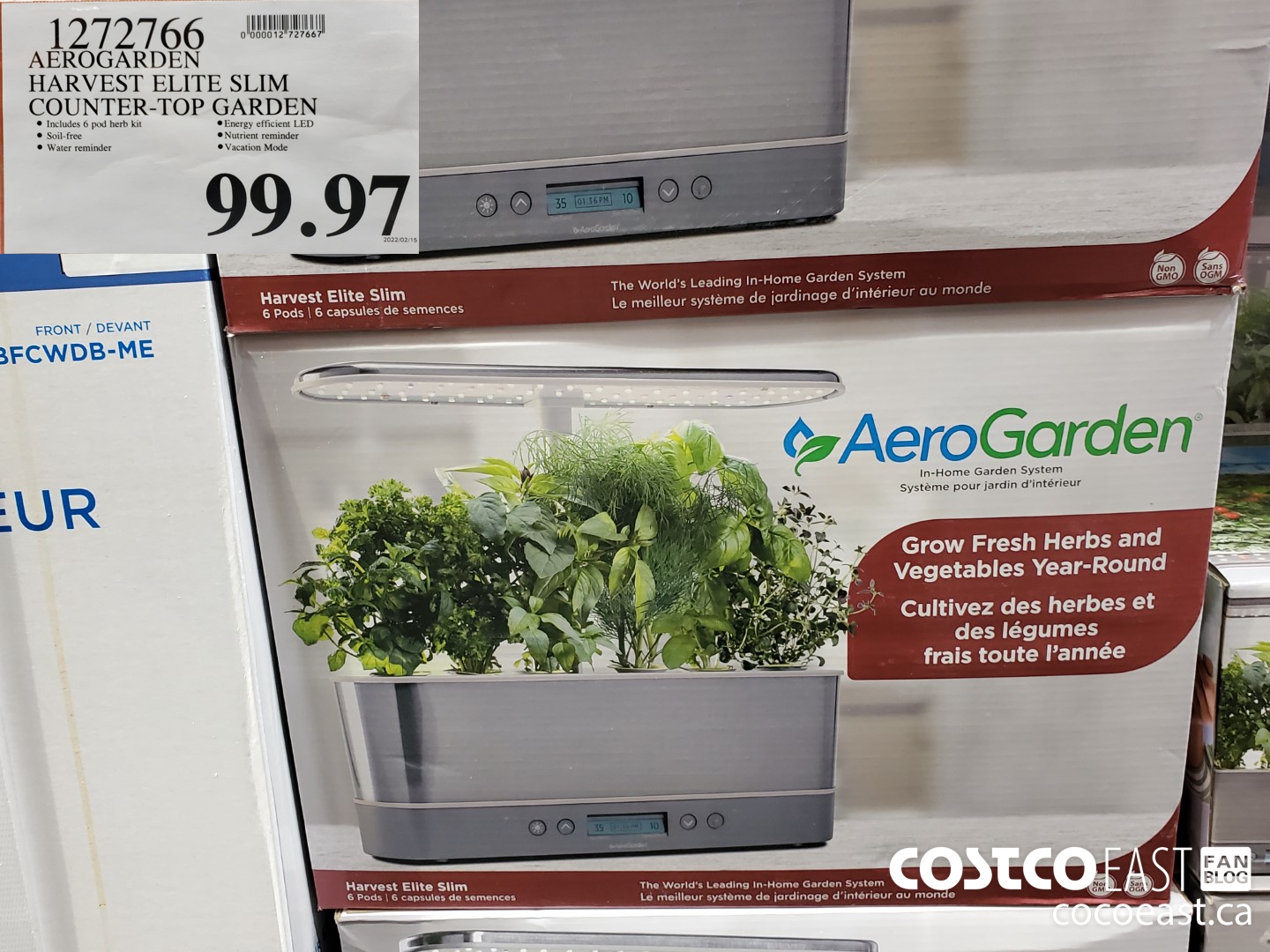 1272766 AEROGARDEN HARVEST ELITE SLIM COUNTER-TOP GARDEN  $99.97