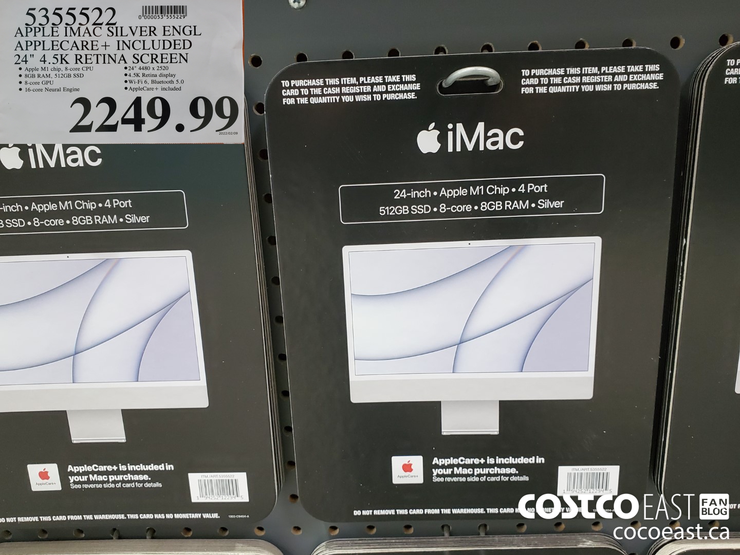 5355522 APPLE IMAC SILVER ENGL APPLECARE+ INCLUDED 24