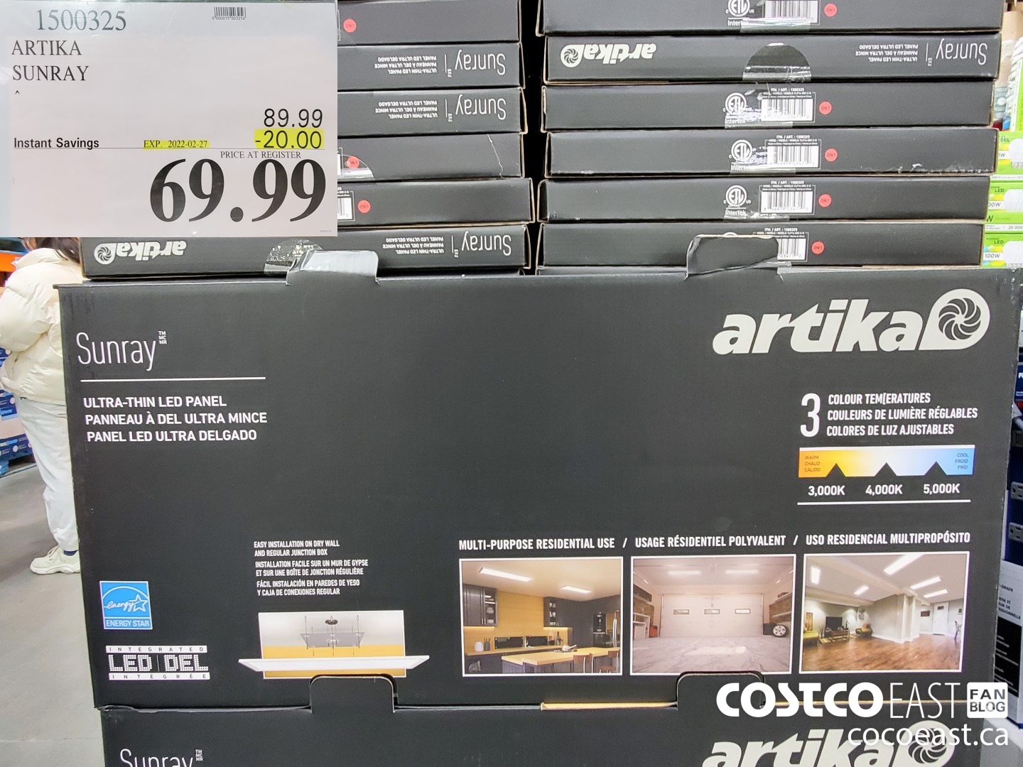 1500325 ARTIKA SUNRAY ($20.00 INSTANT SAVINGS EXPIRES ON 2022-02-27) $69.99