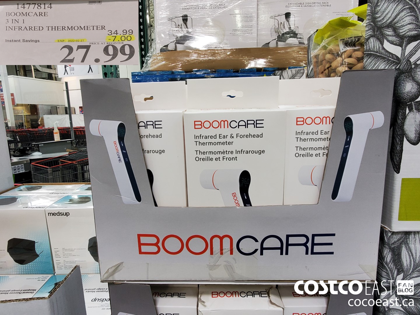 1477814 BOOMCARE 3-IN-1 INFRARED THERMOMETER ($7.00 INSTANT SAVINGS EXPIRES ON 2022-02-27) $27.99