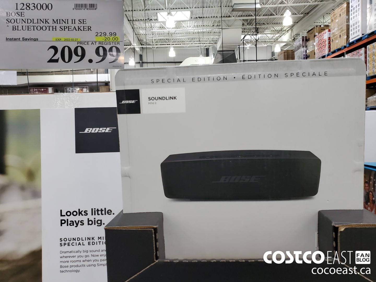 1283000 BOSE SOUNDLINK MINI II SE BLUETOOTH SPEAKER ($20.00 INSTANT SAVINGS EXPIRES ON 2022-02-27) $209.99