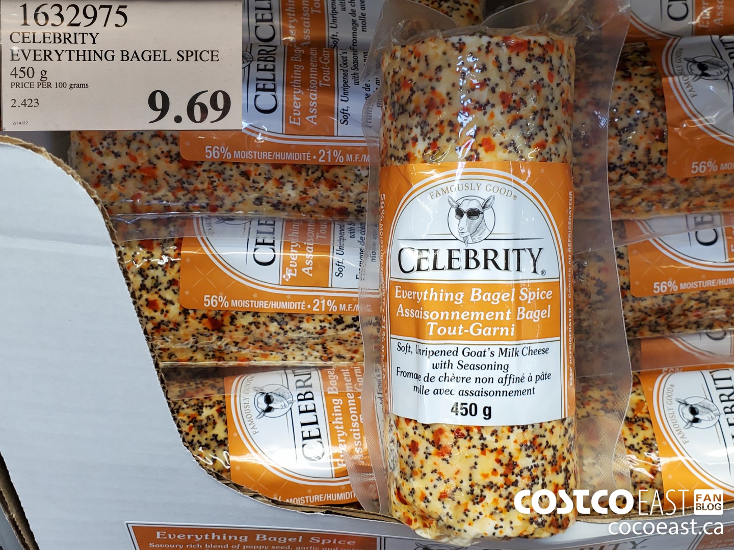 1632975 CELEBRITY EVERYTHING BAGEL SPICE 450 g $9.69